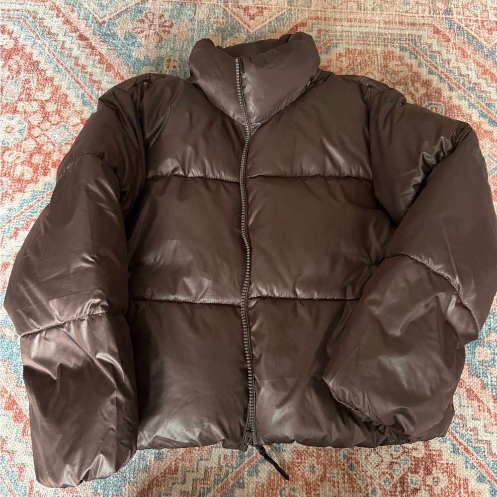 Old navy cropped puffer coat